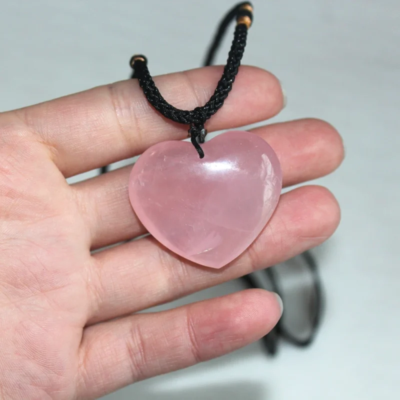 Rose Quartz Heart Pendant