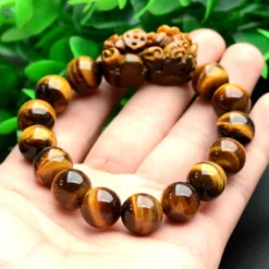 Tiger Eye Bracelet with Pi Xiu